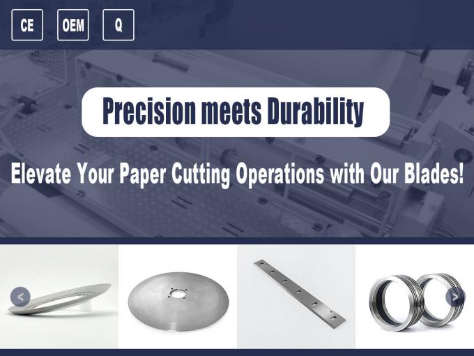 वुल्फ़्स्टन कार्बाइड स्लिटिंग मशीन चाकू औद्योगिक परिपत्र ब्लेड कारपोरेट संयंत्रों के लिए कार्डबोर्ड काटने के लिए 0