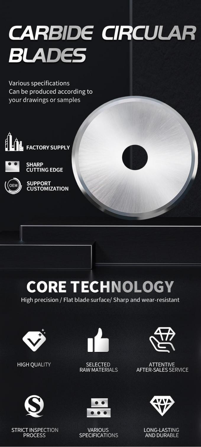 OEM / ODM गोल चाकू स्लिटिंग गमी टेप पेपर ट्यूब काटने गोल ब्लेड 3